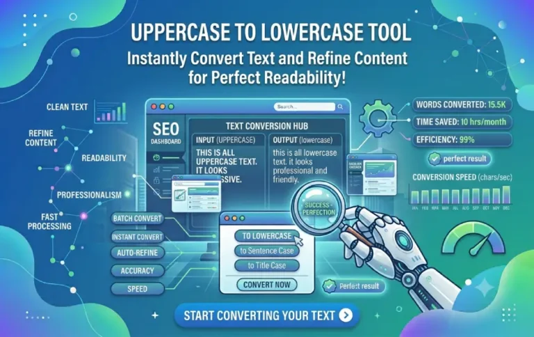 Uppercase to Lowercase Tool